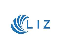 liz abstract bedrijf groei logo ontwerp Aan wit achtergrond. liz creatief initialen brief logo concept. vector