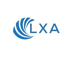 lxa abstract bedrijf groei logo ontwerp Aan wit achtergrond. lxa creatief initialen brief logo concept. vector