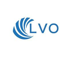 lvo abstract bedrijf groei logo ontwerp Aan wit achtergrond. lvo creatief initialen brief logo concept. vector