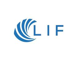 lif abstract bedrijf groei logo ontwerp Aan wit achtergrond. lif creatief initialen brief logo concept. vector