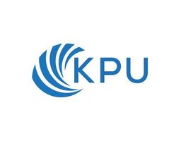 kpu abstract bedrijf groei logo ontwerp Aan wit achtergrond. kpu creatief initialen brief logo concept. vector