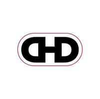 dhd bedrijf naam eerste brieven monogram. dhd icoon. vector
