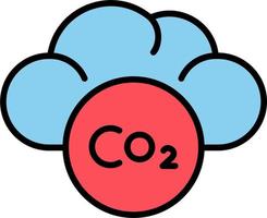 co2 vector icoon