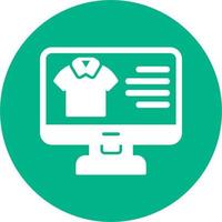 kleding online boodschappen doen vector icoon