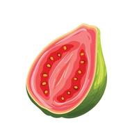 guava fruit vers voedsel tekenfilm vector illustratie