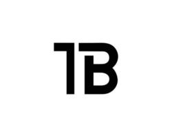 brief tb logo ontwerp monogram sjabloon vector symbool.