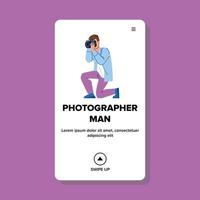 fotograaf man vector