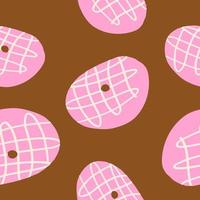 donuts patroon. vector illustratie in tekenfilm vlak stijl geïsoleerd Aan wit achtergrond