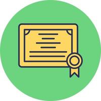 certificaat vector pictogram