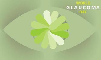vector illustratie van een achtergrond voor wereld glaucoom dag. 12 maart