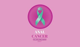 anaal kanker bewustzijn dag in maart 21. vector