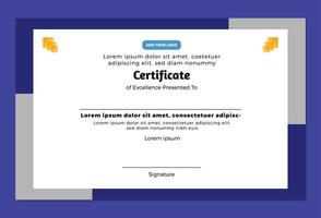 certificaat voor prestatie vector