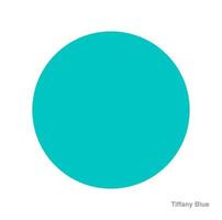 tiffany blauw kleur vector geïsoleerd solide ronde. tiffany blauw punt.