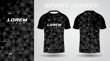 zwart voetbal Jersey of Amerikaans voetbal Jersey sjabloon ontwerp voor sportkleding. Amerikaans voetbal t-shirt mockup vector