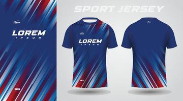 rood blauw shirt sport jersey ontwerp vector