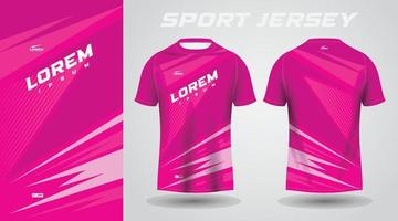 roze overhemd voetbal Amerikaans voetbal sport Jersey sjabloon ontwerp mockup vector