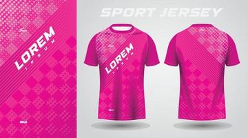 roze overhemd voetbal Amerikaans voetbal sport Jersey sjabloon ontwerp mockup vector