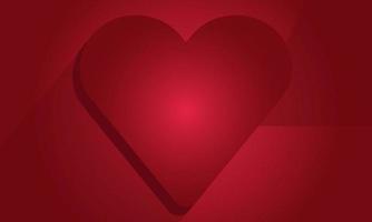 rood hart Valentijn thema achtergrond sjabloon vector