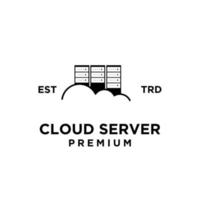wolk server logo icoon ontwerp illustratie vector