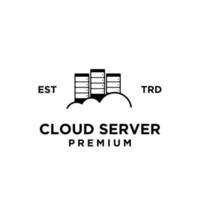 wolk server logo icoon ontwerp illustratie vector