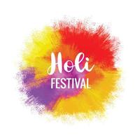 holi viering kleurrijke plons voor Indiase festival achtergrond vector