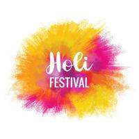 gelukkig holi festival groet kaart voor plons achtergrond vector