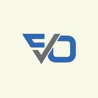 fvo creëren brief logo ontwerp vector