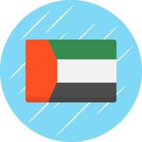 Dubai vlag vector icoon ontwerp