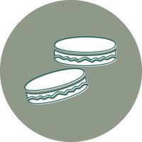 macaron vector icoon