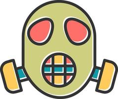 gasmasker masker vector icoon