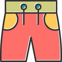 zwempak shorts vector icoon