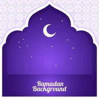 halve maan ramadan achtergrond vector