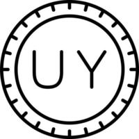 Uruguay wijzerplaat code vector icoon