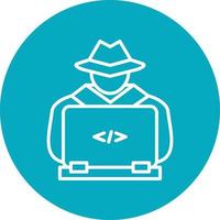 hacker vector pictogram