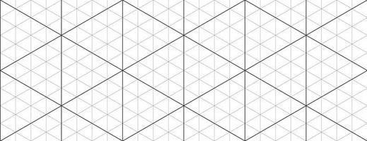 zwart isometrische rooster diagram papier achtergrond. naadloos patroon gids achtergrond. desigh voor bouwkunde of mechanisch lay-out tekening. vector illustratie