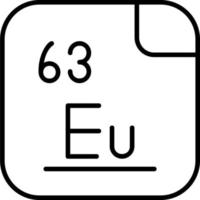 europium vector icoon