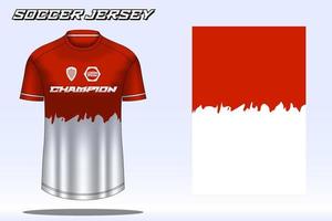 voetbal Jersey sport t-shirt ontwerp mockup voor Amerikaans voetbal club vector