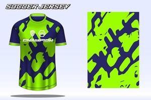 voetbal Jersey sport t-shirt ontwerp mockup voor Amerikaans voetbal club vector