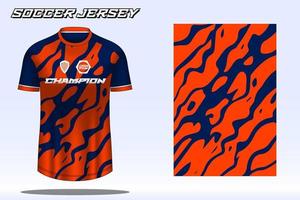 voetbal Jersey sport t-shirt ontwerp mockup voor Amerikaans voetbal club vector