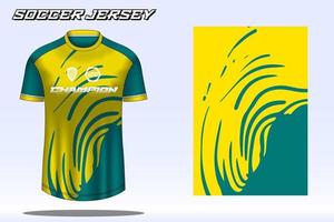 voetbal Jersey sport t-shirt ontwerp mockup voor Amerikaans voetbal club vector