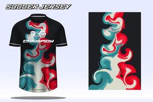 voetbal Jersey sport t-shirt ontwerp mockup voor Amerikaans voetbal club vector