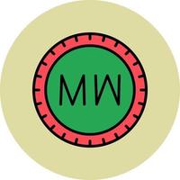 Malawi wijzerplaat code vector icoon