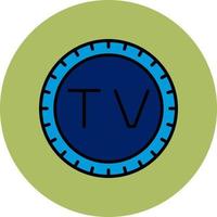 Tuvalu wijzerplaat code vector icoon