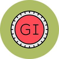 Gibraltar wijzerplaat code vector icoon