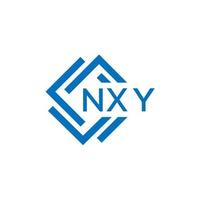 nxy brief logo ontwerp Aan wit achtergrond. nxy creatief cirkel brief logo concept. nxy brief ontwerp. vector