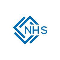 nhs brief logo ontwerp Aan wit achtergrond. nhs creatief cirkel brief logo concept. nhs brief ontwerp. vector