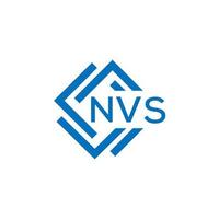 nvs brief logo ontwerp Aan wit achtergrond. nvs creatief cirkel brief logo concept. nvs brief ontwerp. vector