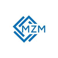 mzm brief logo ontwerp Aan wit achtergrond. mzm creatief cirkel brief logo concept. mzm brief ontwerp. vector