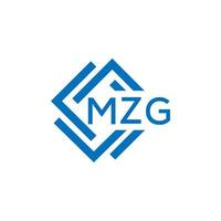 mzg brief logo ontwerp Aan wit achtergrond. mzg creatief cirkel brief logo concept. mzg brief ontwerp. vector