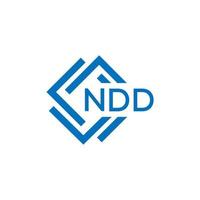 ndd brief logo ontwerp Aan wit achtergrond. ndd creatief cirkel brief logo concept. ndd brief ontwerp. vector